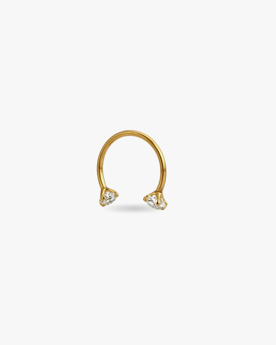 Chaîne Botte En Cuir Marron Et Cuivre – Breloque Fer à Cheval Strass – Femme