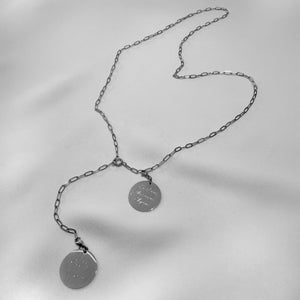 Collier MARCEL - 2 médaillons gravés