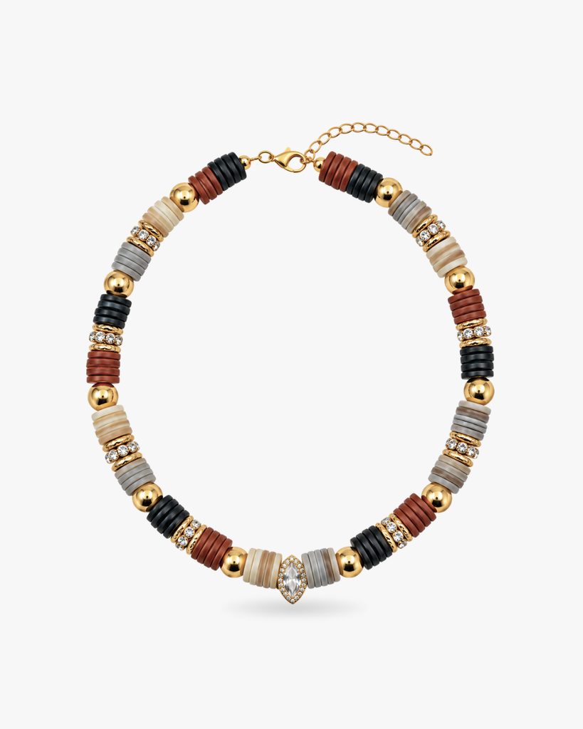 Collier ASTRIDA BLEU/GRIS